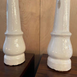 White Porcelain Leg Table Lamps With Shades