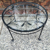 Wrought Iron And Glass Coffee Table