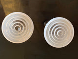 Industrial Art Deco Milk Glass Cone Pharmacy Pendant Light