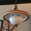 Milk Glass Foyer Pendant Light