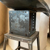 Industrial Artist Made Steel Tractor Stool