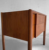 Barney Flagg For Drexel Parallel Walnut End Table Nightstand