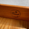Barney Flagg For Drexel Parallel Walnut End Table Nightstand