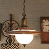 Milk Glass Foyer Pendant Light