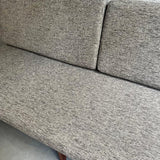 Scandinavian Modern Beech Frame Upholstered Sofa