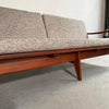 Scandinavian Modern Beech Frame Upholstered Sofa