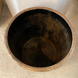 Large Antique Rustic Stoneware Crock Vessel