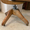 Midcentury Oak And Suede Office Desk Chair By DoMore