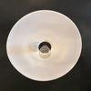 Large Milk Glass Disc Pendant Light