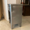 Norman Bel Geddes Brushed Steel Nightstand End Table