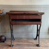 Industrial Maple And Cast Iron Jeweler's Work Bench
