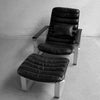 Ilmari Lappalainen "Pulkka" Adjustable Lounge Chair and Ottoman