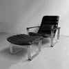 Ilmari Lappalainen "Pulkka" Adjustable Lounge Chair and Ottoman