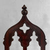Antique Gothic Carved Mahogany Church Chair