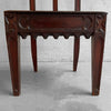 Antique Gothic Carved Mahogany Church Chair