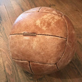 Tan Leather Medicine Ball