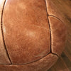 Tan Leather Medicine Ball