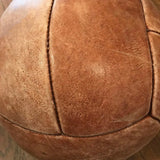 Tan Leather Medicine Ball