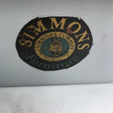 Simmons Steel Dresser And Mirror