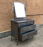 Simmons Steel Dresser And Mirror