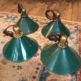 Green Enamel Tin Pendants