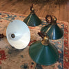 Green Enamel Tin Pendants