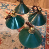 Green Enamel Tin Pendants