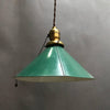 Green Enamel Tin Pendants
