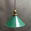 Green Enamel Tin Pendants