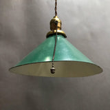 Green Enamel Tin Pendants