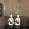 Robert Sonneman Broken Chain Link Table Lamps