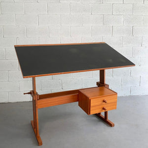 Danish Modern Drafting Table By Mobelfabriken Trekanten