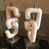 Robert Sonneman Broken Chain Link Table Lamps