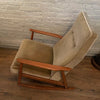 German Mid Century Modern Upholstered Rocking Chair