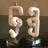 Robert Sonneman Broken Chain Link Table Lamps