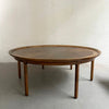 Large Round Midcentury Coffee Table By Tomlinson Sophisticate