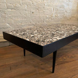 Mid Century Modern Black And White Tile Coffee Table