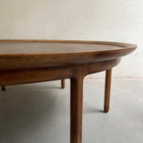 Large Round Midcentury Coffee Table By Tomlinson Sophisticate