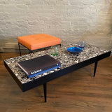Mid Century Modern Black And White Tile Coffee Table