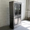 Art Deco Industrial Brushed Steel Apothecary Display Cabinet