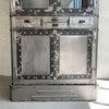 Art Deco Industrial Brushed Steel Apothecary Display Cabinet