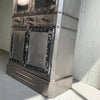 Art Deco Industrial Brushed Steel Apothecary Display Cabinet