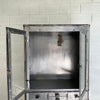 Art Deco Industrial Brushed Steel Apothecary Display Cabinet