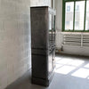 Art Deco Industrial Brushed Steel Apothecary Display Cabinet