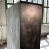 Art Deco Industrial Brushed Steel Apothecary Display Cabinet