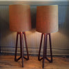 Walnut Butterfly Lamps
