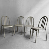 Steel Dining Side Chairs In The Style Of Robert Mallet-Stevens