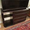 Heywood Wakefield Ebonized Maple Tambour Credenza Hutch