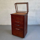 Early 20th Century Quarter Sawn Oak Display Case Cabinet