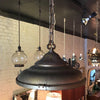 Industrial Faceted Mirror Pendant